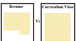 what's the difference between a resume and a CV